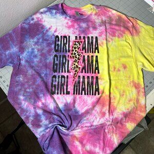 Girl mama tie dye t shirt size XL